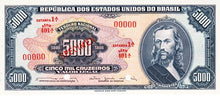 Brazil / P-174s / 5'000 Cruzeiros / ND (1963-64) / SPECIMEN