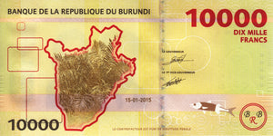 Burundi / P-54 / 10'000 Francs / 15.01.2015