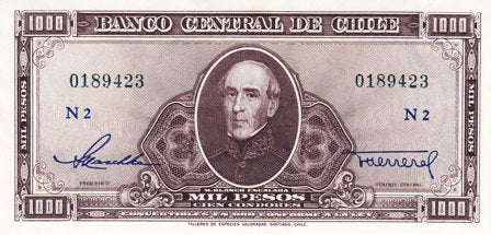 Chile / P-116 / 1000 Pesos / ND (1947-59)