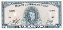 Chile P-134Aa 1/2 Escudo ND