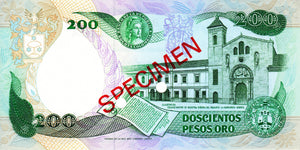 Colombia / P-428s / 200 Pesos / 01.04.1983 / SPECIMEN