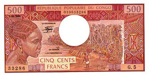 Congo Republic / P-02d / 500 Francs / 01.06.1984