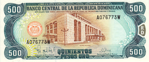 Dominican Republic / P-157c / 500 Pesos Oro / 1998