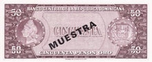 Dominican Republic / P-103s1 / 50 Pesos Oro / ND (1964-74) / SPECIMEN