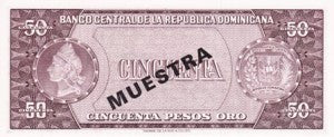 Dominican Republic / P-103s1 / 50 Pesos Oro / ND (1964-74) / SPECIMEN