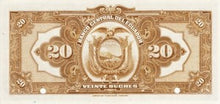 Ecuador / P-086s / 20 Sucres / ND (1928-37) / SPECIMEN