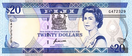 Fiji / P-095a / 20 Dollars  / ND (1992)