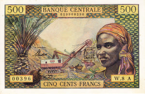 Equatorial African States / P-4e / 500 Francs / ND (1963)