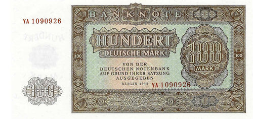 Germany Democratic Republic P-21 100 Deutsche Mark 1955 Rep