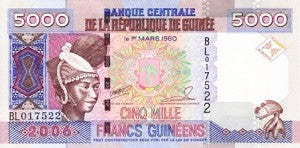 Guinea / P-41a / 5'000 Francs / 2006