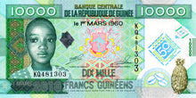 Guinea / P-45 / 10'000 Francs / 01.03.2010 / COMMEMORATIVE