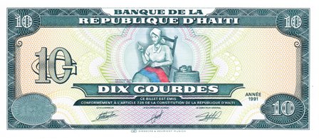 Haiti / P-256s / 10 Gourdes / 1991 / SPECIMEN