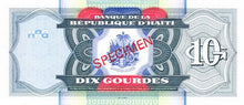 Haiti / P-265as / 10 Gourdes / 2000 / SPECIMEN