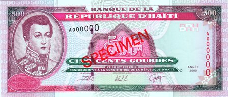 Haiti / P-270as / 250 Gourdes / 2000 / SPECIMEN