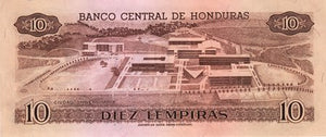 Honduras / P-64b / 10 Lempiras / 03.07.1986