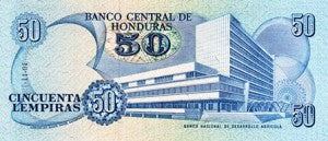Honduras / P-66b / 50 Lempiras / 10.11.1989