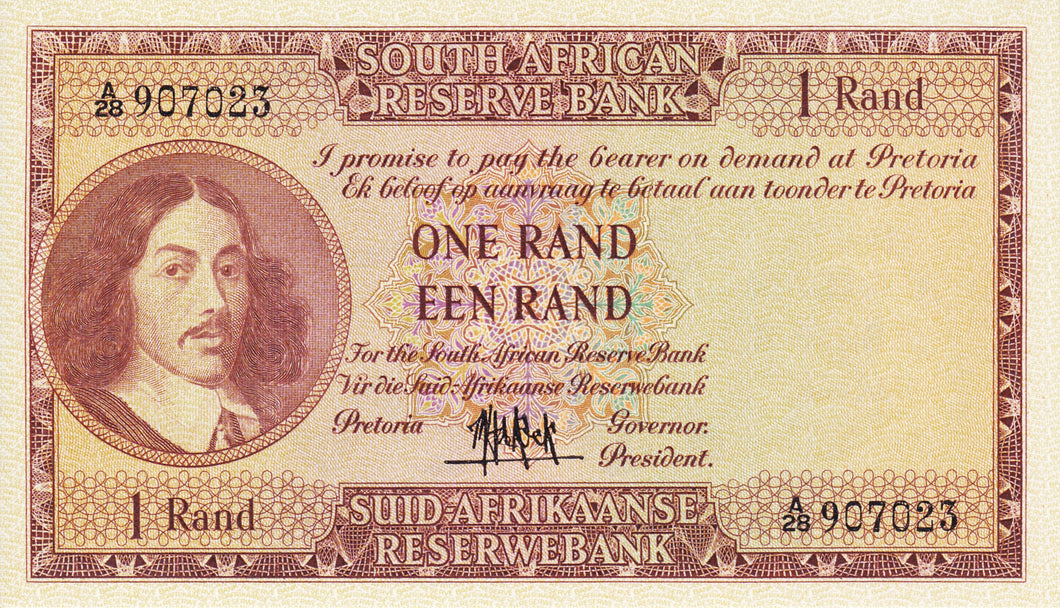 South Africa / P-102a / 1 Rand / ND (1961)