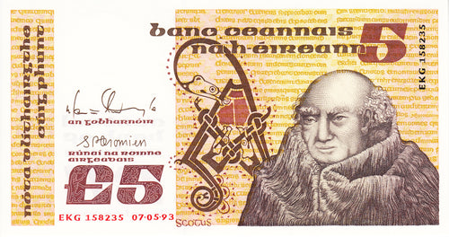 Ireland Republic / P-71e / 5 Pounds / 07.05.1993