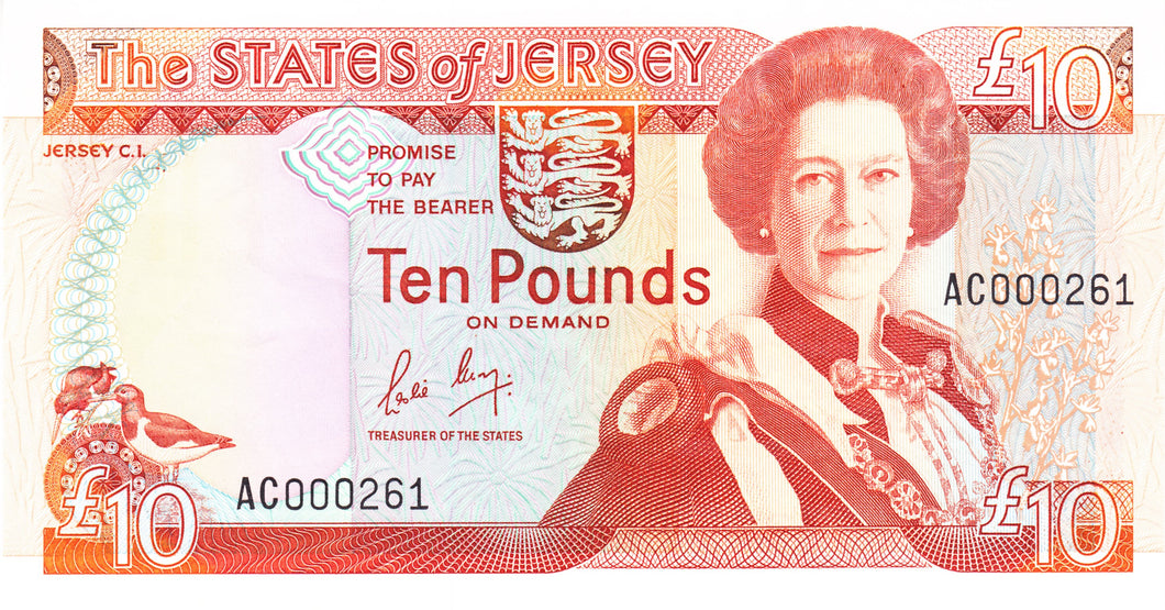 Jersey / P99-17a / 10 Pounds / ND (1989) üzüz