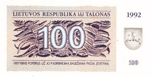 Lithuania / P-42 / 100 (Talonas) / 1992