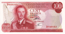 Luxembourg / P-56a / 100 Francs / 15.07.1970