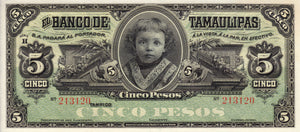 Mexico / P-S0429r / 5 Pesos / 31.3.1914