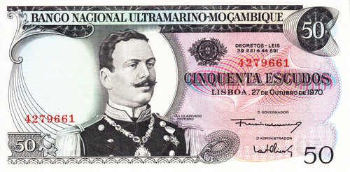 Mozambique / P-111 / 50 Escudos / 27.10.1970
