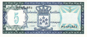 Netherlands Antilles / P-08b / 5 Gulden / 01.06.1972