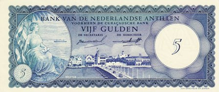 Netherlands Antilles / P-01a / 5 Gulden / 02.01.1962