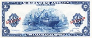 Netherlands Antilles / P-0A1bs / 2 1/2 Gulden / 1964 / SPECIMEN