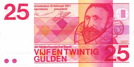 Netherlands / P-92a / 25 Gulden / 10.02.1971
