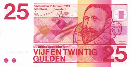 Netherlands / P-092b / 25 Gulden / 10.02.1971