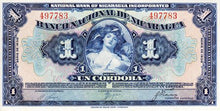 Nicaragua / P-063b / 1 Cordoba / 1938