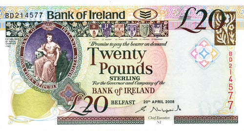 Northern Ireland / P-085a / 20 Pounds / 20.04.2008