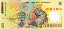 Romania / P-115a / 500'000 Lei / 2000 / POLYMER-PLASTIC