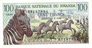 Rwanda / P-12 / 100 Francs / 01.01.1978