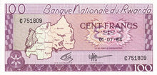 Rwanda / P-08a / 100 Francs / 01.07.1964