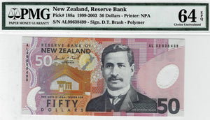New Zealand P-188a 50 Dollars (19)99
