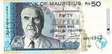 Mauritius P-43 50 Rupees 1998