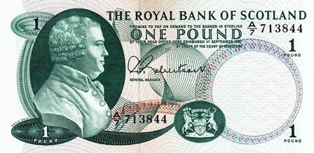 Scotland P-327a 1 Pound 01.09.1967