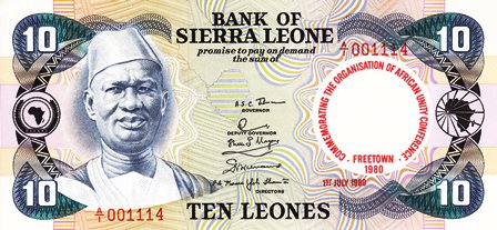 Sierra Leone / P-13 / 10 Leones / 1.7.1980 / COMMEMORATIVE