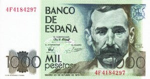Spain / P-158 / 1000 Pesetas / 23.10.1979 (1982)