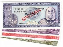 Tonga / P-CS1 / 1 - 50 Pa'anga / 01.08.1978 / SPECIMEN