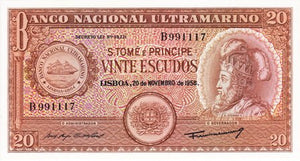 Saint Thomas and Prince Islands / P-36a / 20 Escudos / 20.11.1958