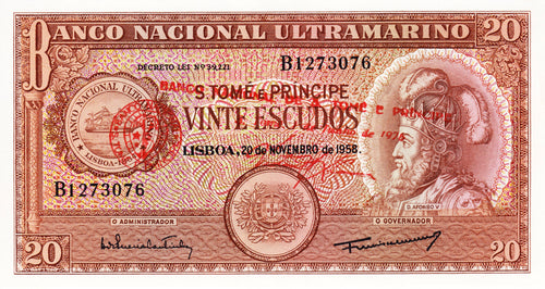 Saint Thomas and Prince Islands / P-44a / 20 Escudos / 01.06.1976