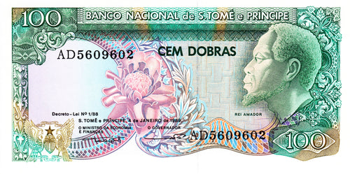 Saint Thomas and Prince Islands / P-60 / 100 Dobras / 04.01.1989