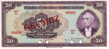 Turkey / P-142As / 50 Lira / L 1930 / SPECIMEN