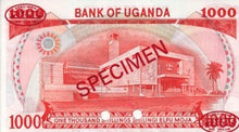 Uganda / P-23s / 1000 Shillings / ND (1983) / SPECIMEN