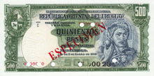 Uruguay P-40bs 500 Pesos L 1939