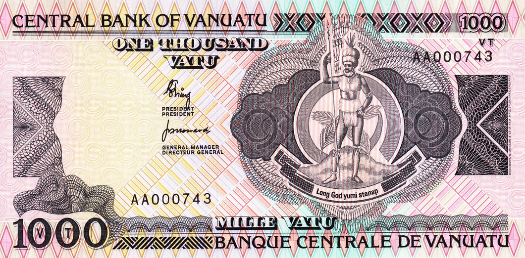 Vanuatu / P-03 / 1000 Vatu / ND (1982)